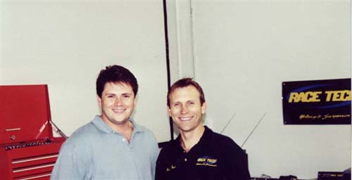 Me with Pau lThede owner of Racetech in 1999