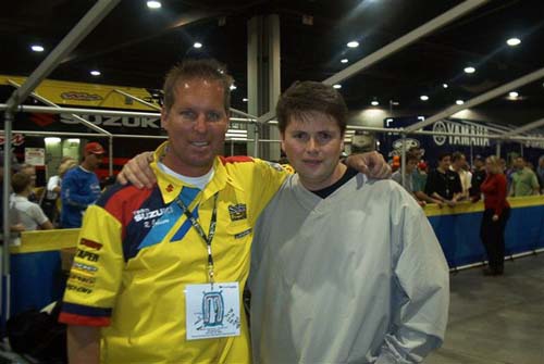 Me with Rick Johnson at the Atlanta Supercross in 2004