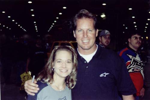 My wife Michelle with Rick Johnson in 2001